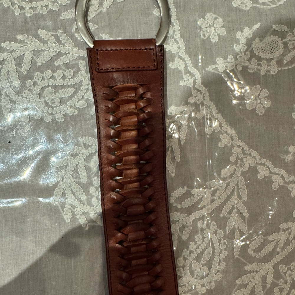 ❤️ Gorgeous Brown Leather Woven women’s Belt